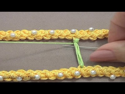 Wrapped Bridge.Bar Needle Work Tutorial 50 Part 9 of 9 Romanian Point Lace