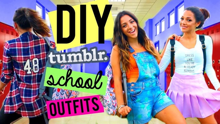 Back to School: Easy DIY Clothes! (Tumblr Inspired) | Niki and Gabi