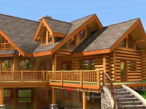 Bavarian Dream Stacked Log Home by The Log Connection