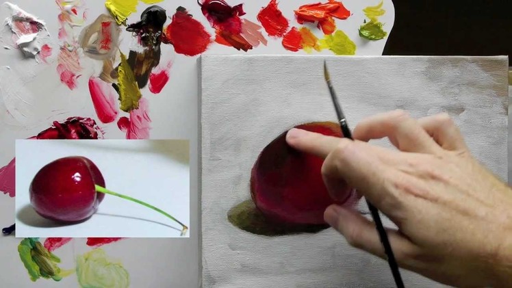 Beginners Acrylic Still Life Painting Techniques demo - Part 4 of 4