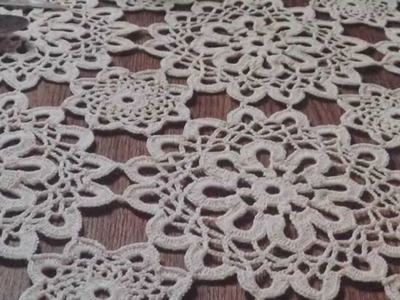 Como tejer camino de mesa a crochet