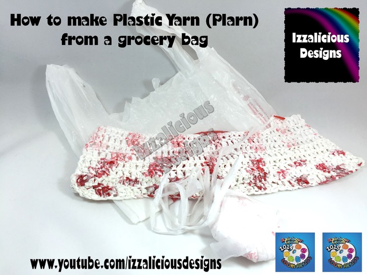 Crochet with plastic yarn (PLARN) made from Grocery | Shopping bags