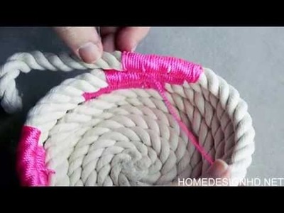 DIY Chic  How to Make a Coiled Rope Basket