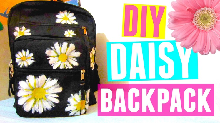 DIY Daisy Backpack | Back to School DIY 2015