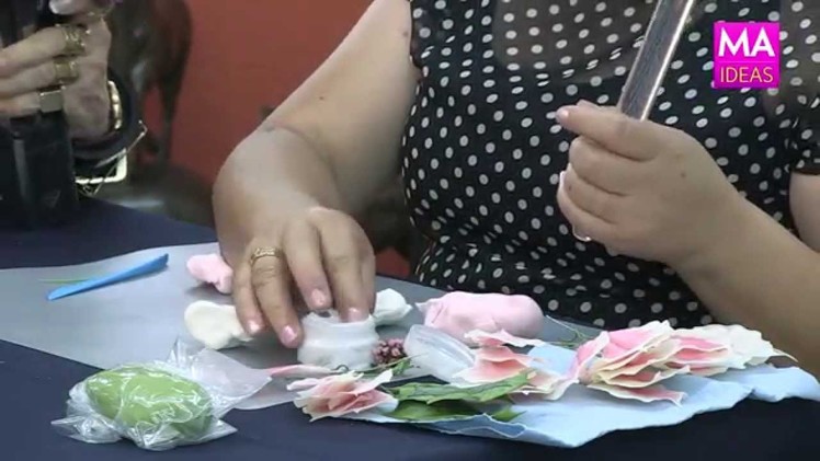 DIY Flores hechas con Pasta Flexible