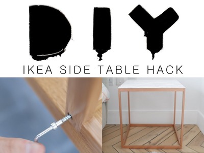 DIY IKEA SIDE TABLE HACK | essiebuttonvlogs