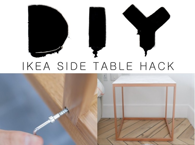 DIY IKEA SIDE TABLE HACK | essiebuttonvlogs