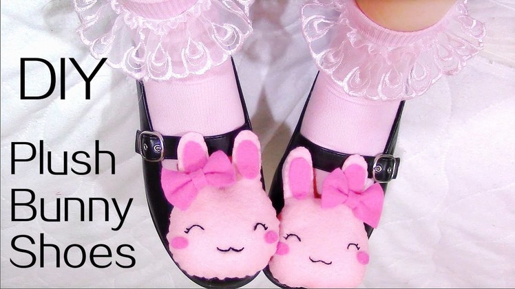 DIY Plush Bunny Shoes (Detachable) | Halloween DIY
