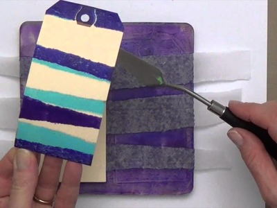 Easy, Fun Gelli Printing on Tags!