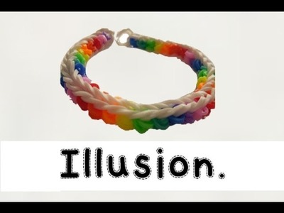 EASY- illusion Rainbow Loom Bracelet.