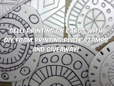 Gelli® Printing with DIY Foam Printing Stamps!