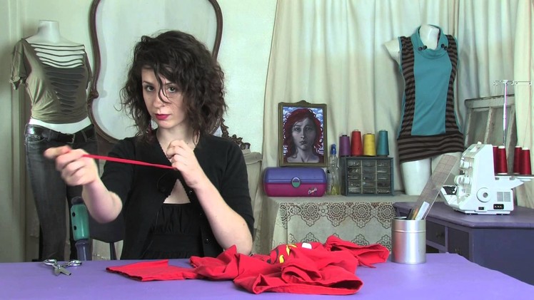 How to Cut T-Shirt Sleeves : Shirt Modifications