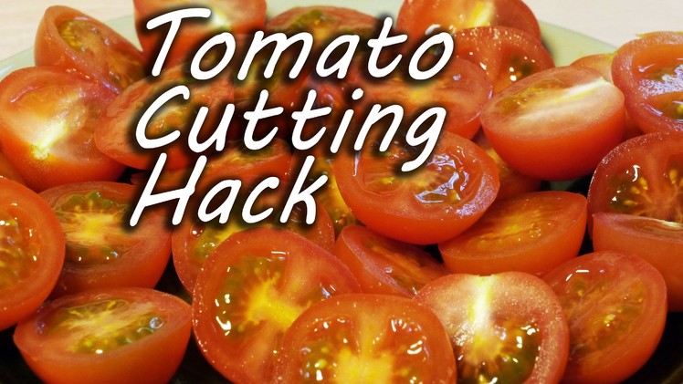 How to Cut Tomatoes Like a Ninja - Cooking Hack