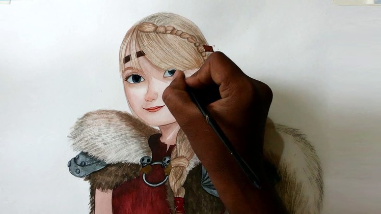 How to draw astrid from how to train your dragon 2