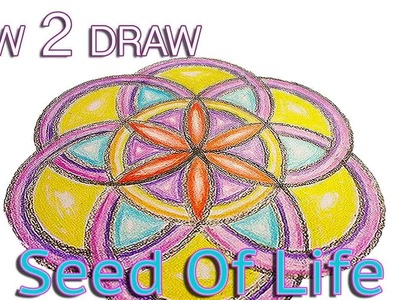 How to draw the Seed of Life pattern tutorial - Basic Sacred Geometry & Mandala Video Tutorial