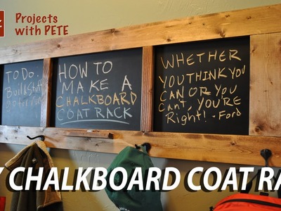 How to make a Chalkboard Coat Rack