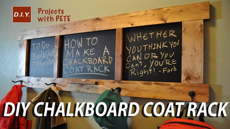 How to make a Chalkboard Coat Rack