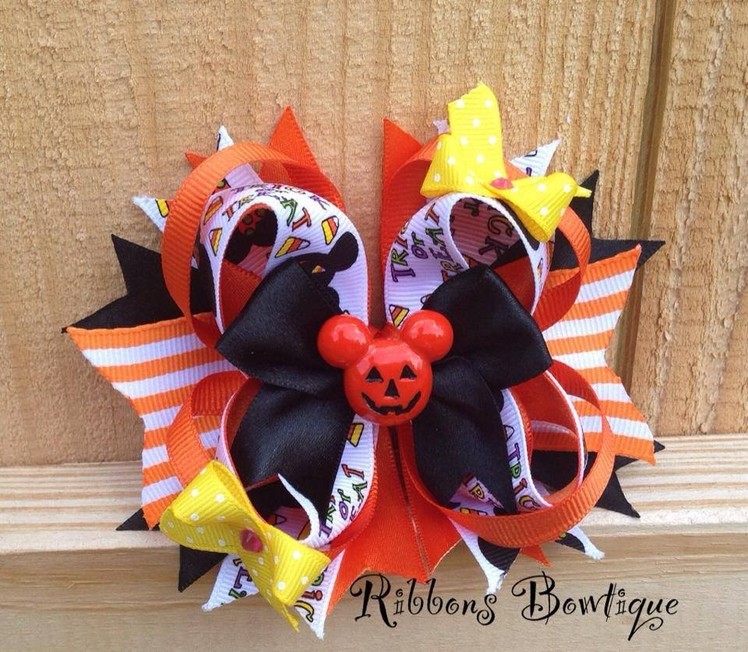 HOW TO: Make a EASY basic "Stacked Boutique Bow"