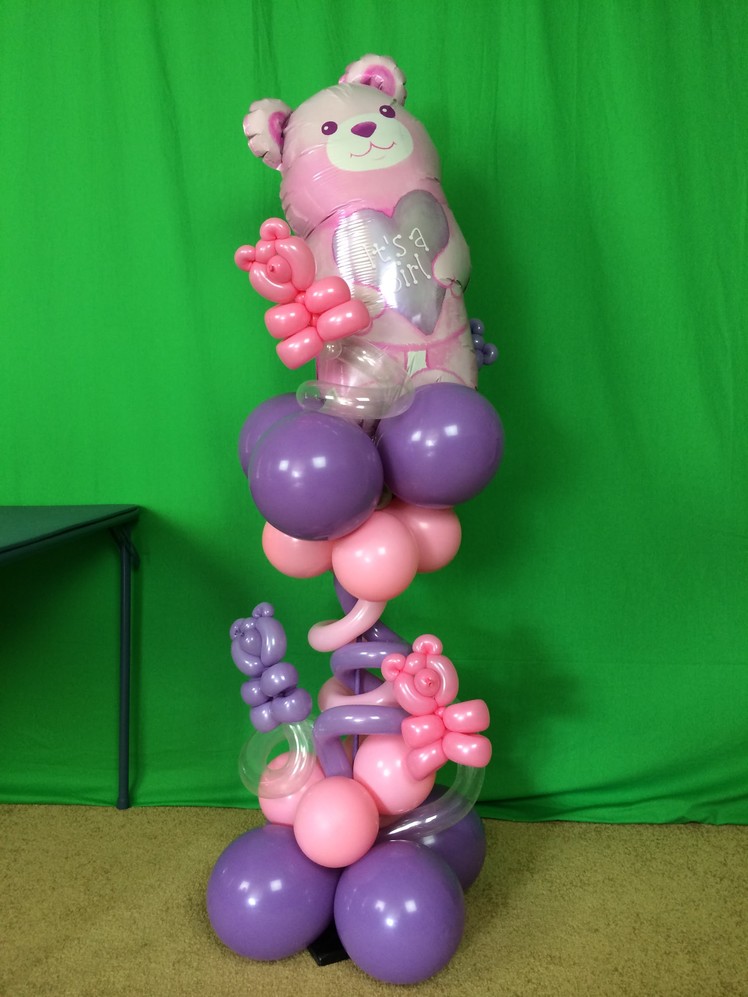 How To Make a Super Cute Baby Shower Balloon Centerpiece