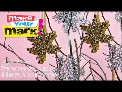 How to: Recycled Magazine Snowflake Ornaments