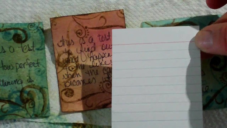 Journal Tags from Index Cards