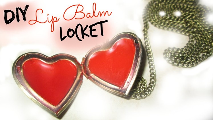 Last Minute Valentine’s Day Gift - DIY Lip Balm Locket (collab with CutieBeautyMonster)