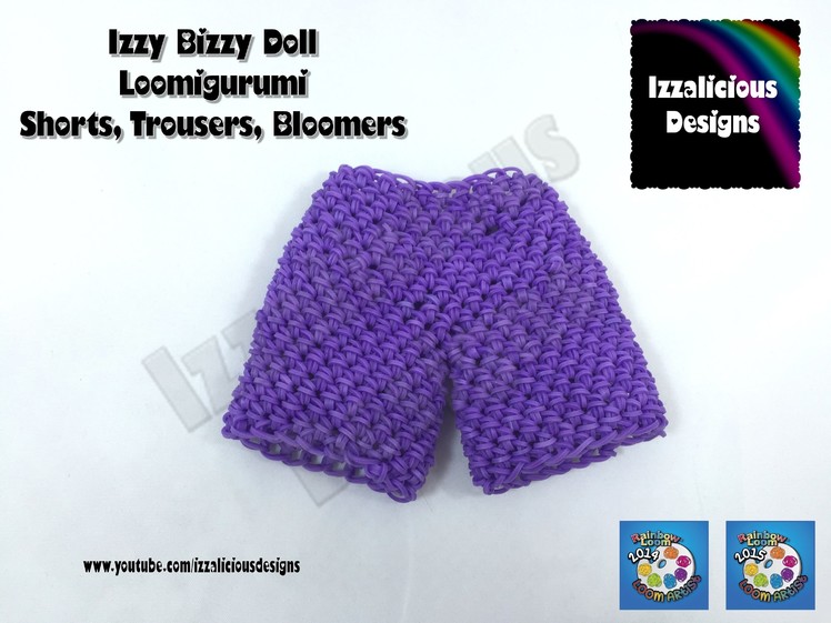 Loomigurumi Izzy Bizzy Doll - Shorts or Trousers - hook only - amigurumi with Rainbow Loom Bands