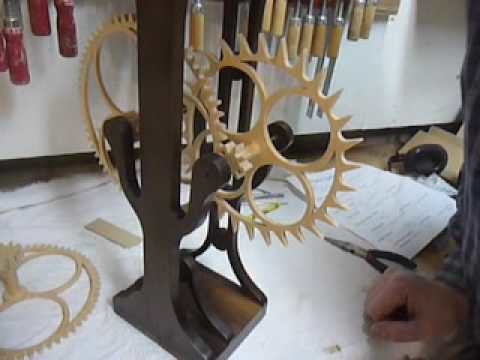 Making the #6 part 4. A wooden gear clock