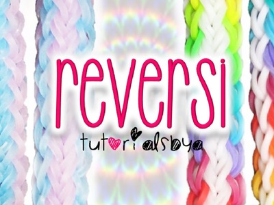 NEW Reversible Reversi Rainbow Loom Bracelet Tutorial | How To