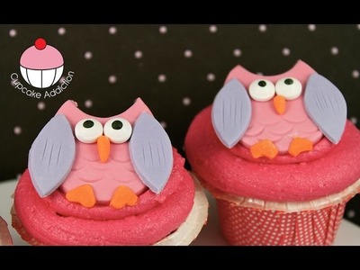 Owl Cupcakes  - Easy Cake Toppers with Cupcake Addiction