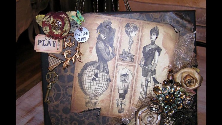 Steampunk Altered Canvas