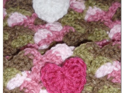 Super Cute & Easy Crocheted Heart Applique | Video Tutorial