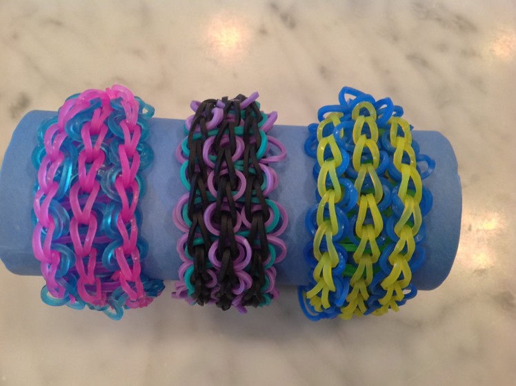 Triple Swirl Rainbow Loom Bracelet