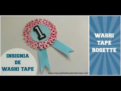 Washi tape: Insignia. DIY Rosette
