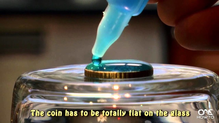 Water Surface Tension Coin Trick - Home Physics Experiment