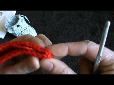 Come fare scarpine da neonato all'uncinetto parte prima