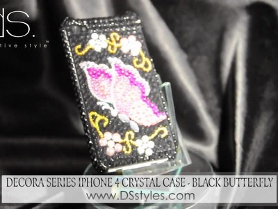 Decora Series iPhone 4 Crystal Case - Black Butterfly from dsstyles.com