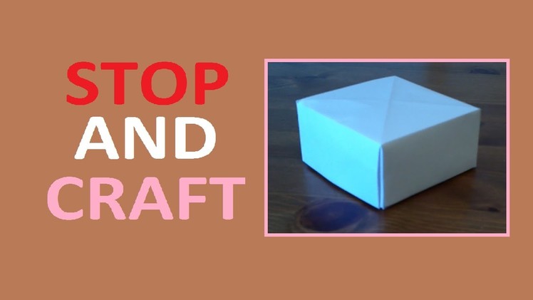 How to Make a Paper Box no Glue Needed!