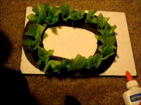 How to make a tissue paper wreath
