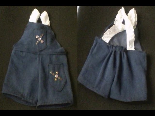 How to make overalls for your doll  part 1