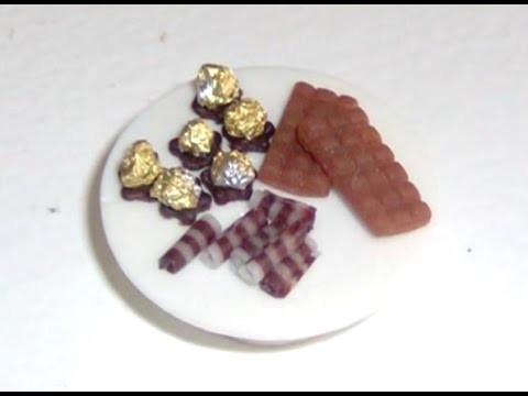 Polymer Clay Miniature - Chocolate Ferrero Rocher