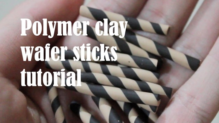 Polymer clay wafer stick tutorial