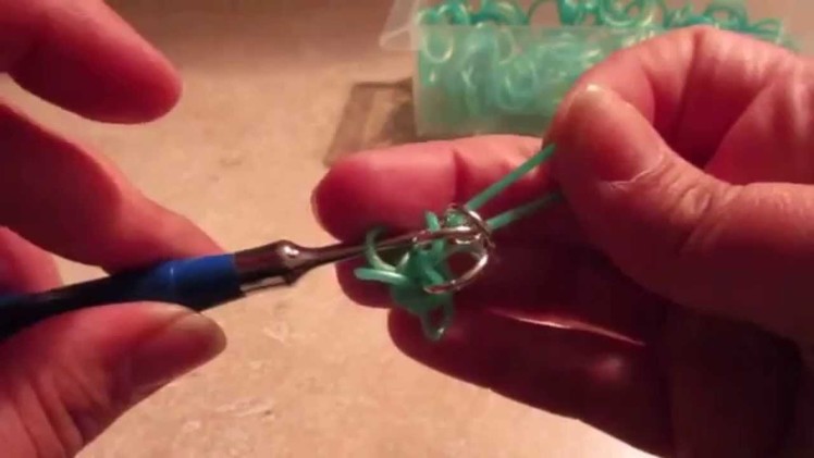 Rainbow loom how to add bling to hook only designs