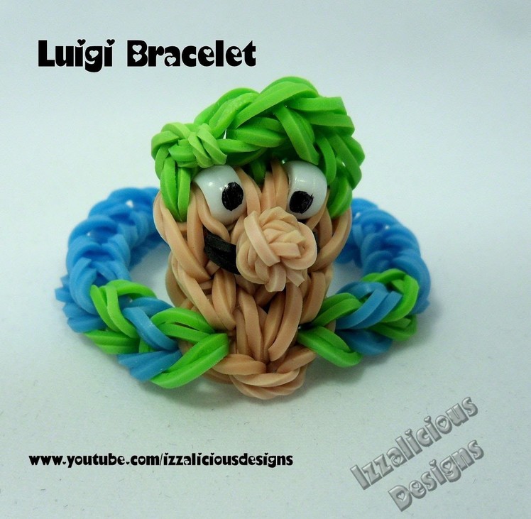 Rainbow Loom Luigi (from Super Mario) Bracelet Tutorial