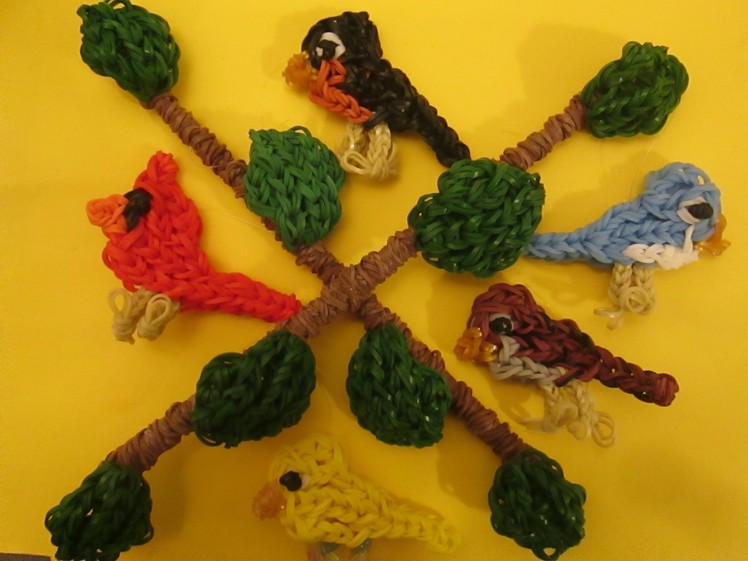Rainbow Loom Mobile: Basic Technique and Branch Mobile.