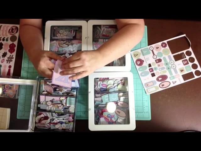 Scrapbook Room Tour: Organizing cut apart letters with Ikea bins