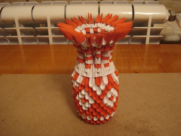 3D Origami Vase Tutorial #5