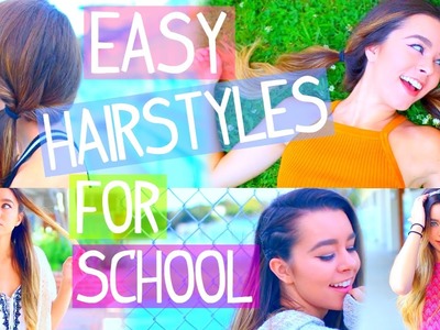 5 Insanely Easy Back To School Hairstyles! + Outfits!