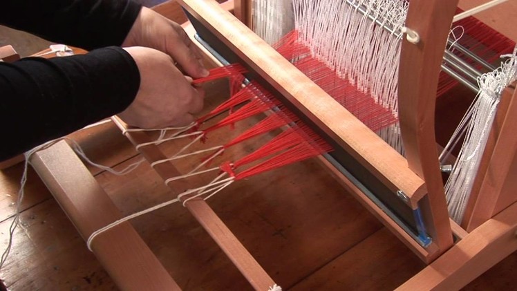 Ashford - How to put a warp on your table loom Pt 2
