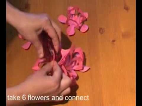Awesome Paper ! How To Make Paper Flower Lamp !